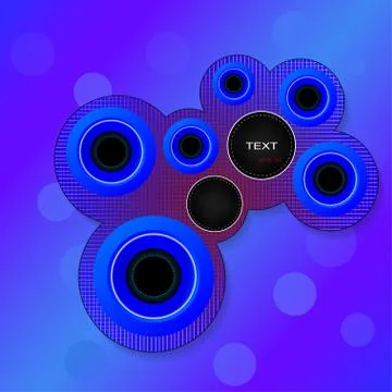 Circles for text Stock Illustration