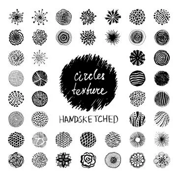 Circles texture Stock Illustration