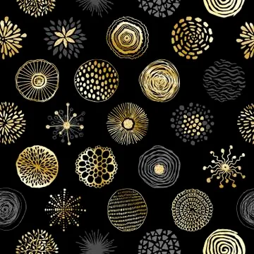 Circles texture seamless pattern Stock Illustration