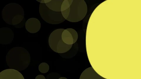 Circles Transition On red Background. Yellow Transition, matte channel. Video stock 315744567