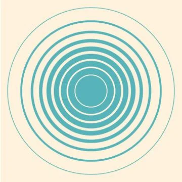 Circles vintage vector retro background Illustrazione stock