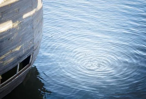 Circles on the water.. Stock Photos