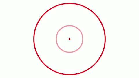 Circles waves  animation illustration graphic design red Stock Footage 313920679
