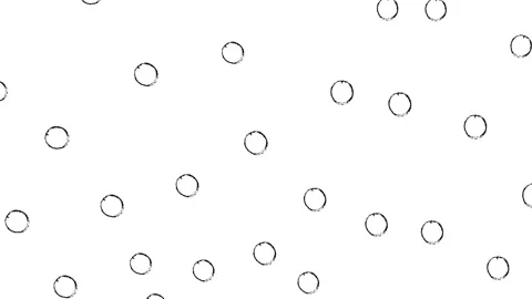 Circles on White Background Stock Footage 306345210