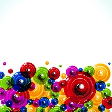The circles on a white background. perfect for a poster, brochure, advertisem Stock Illustration