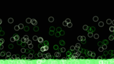 Circles, whose size decreases while their number increases, float away Stock Footage 167997952