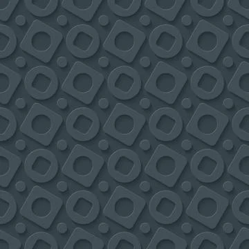 Circless and squares seamless pattern. Stockillustratie