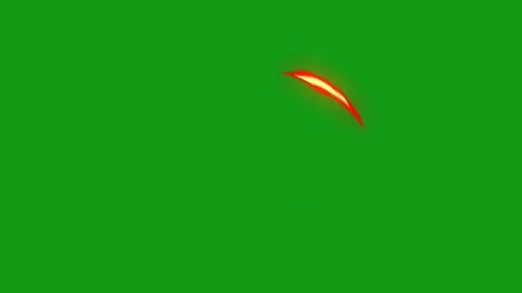 Circling fire motion graphics with green screen background Stock Footage 136871348
