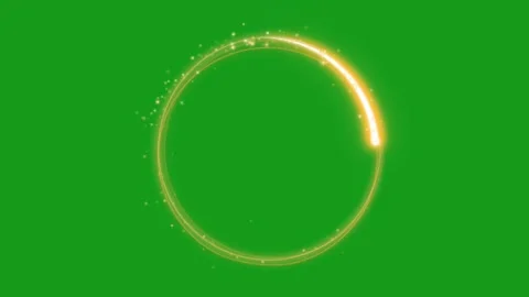 Circling light energy motion graphics with green screen background Stock Footage 194809728