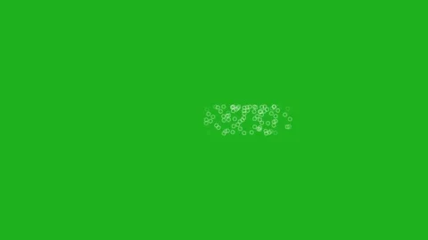 Circling particles motion graphics with green screen background Stock Footage 150416065