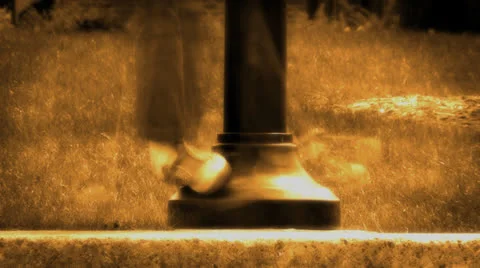 Circling a Post 2 Stock Footage 26345796