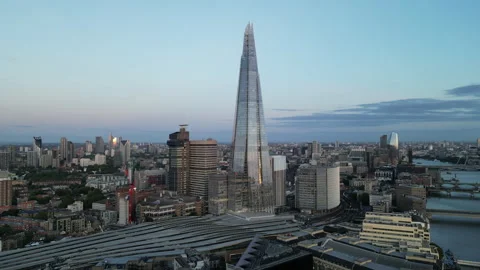 Circling the Shard Stock Footage 245435110