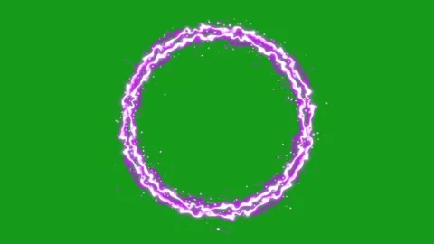Circling spark energy motion graphics with green screen background Stock Footage 194809998