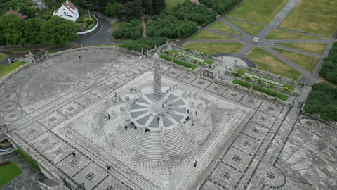 Circling Statue Frogner Park Stock Footage 244949910