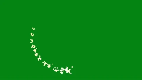 Circling white particles motion graphics with green screen background Stock Footage 133156449