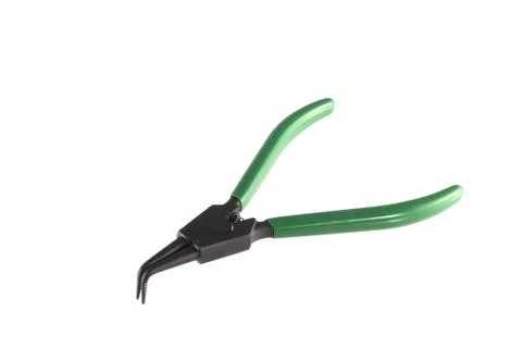 Circlip pliers on a white   background. Stock Photos
