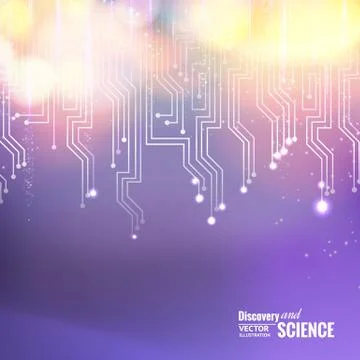 Circuit abstraction. Stock Illustration