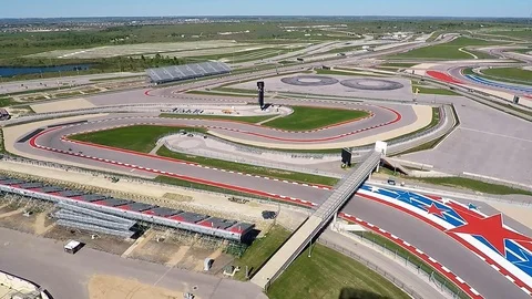 Circuit of the Americas race track Stock Footage