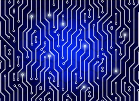 Circuit and hexagon background technology, abstract technology concept backgr イラスト素材