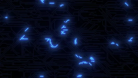 Circuit Background Stockbeeldmateriaal 142079839