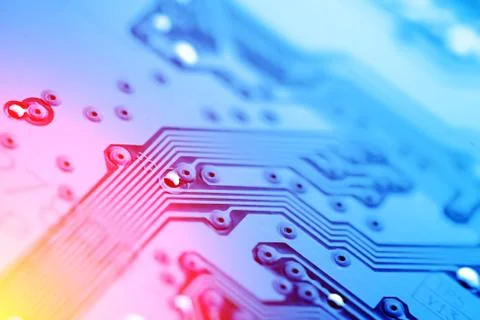 Circuit board abstract background Stock Photos