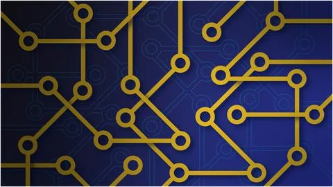 Circuit board. Abstract technology background. Motherboard vector illustrat.. Stock Illustration