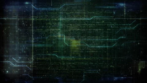 Circuit Board ai Thought Process 4K Loop Stock Footage 309426726
