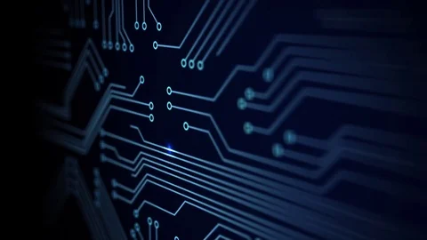 Circuit Board animations: Full HD After Effects Camera animation Stock Footage 72340419