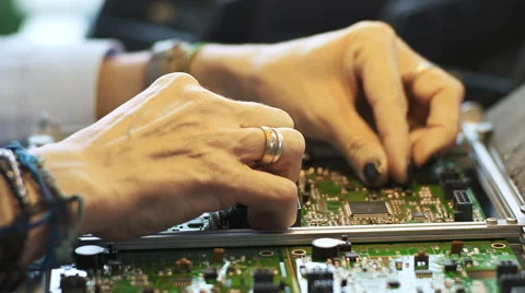 Circuit board assembly Stock Footage 68837937