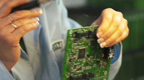 Circuit Board assembly Stock Footage 68838484
