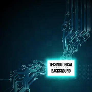 Circuit board background, concept design, space for text. Electronic digital Stock Illustration