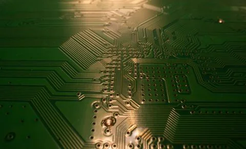 Circuit board background. Electronic circuit board texture. Computer technology Stock Photos