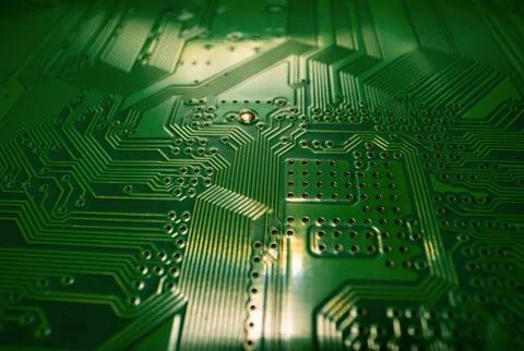 Circuit board background. Electronic circuit board texture. Computer technology Stock Photos