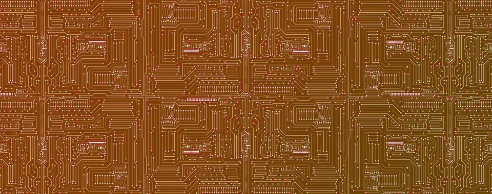 A Circuit Board Background Featuring High-Tech Circuitry and Computer Techn.. Stock Illustration