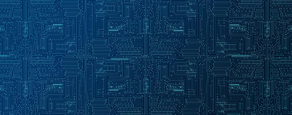 A Circuit Board Background Featuring High-Tech Circuitry and Computer Techn.. Stock Illustration