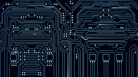 Circuit Board Background for Heads Up Display HD 스톡 동영상 111583272