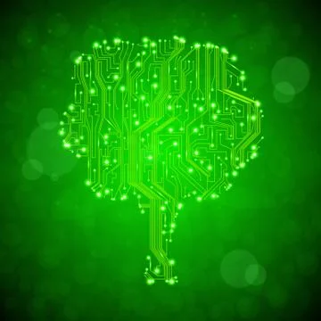 Circuit board background Stock Illustration