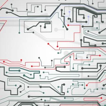 Circuit board background Stock Illustration