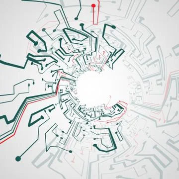 Circuit board background Stock Illustration