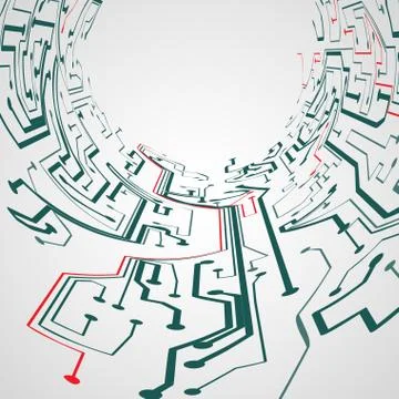 Circuit board background Stock Illustration