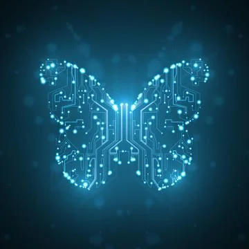 Circuit board background Stock Illustration