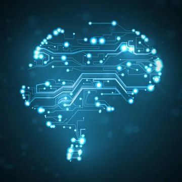 Circuit board background Stock Illustration