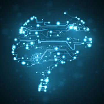 Circuit board background Stock Illustration