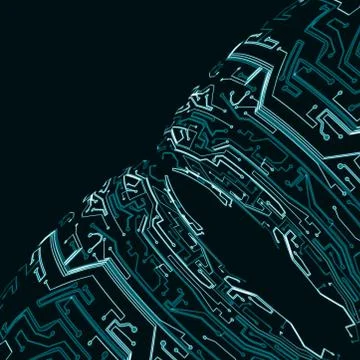 Circuit board background Illustrazione stock