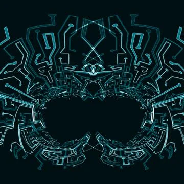 Circuit board background Stock-Illustration