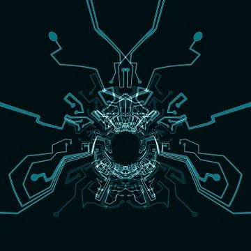 Circuit board background Stock Illustration