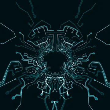 Circuit board background Stock Illustration