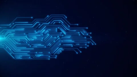 Circuit board background. innovation CPU microchip, conductor circuit components Stock Footage 248073298