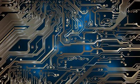Circuit board background. Technological concept design, background. Electronic Stock Illustration