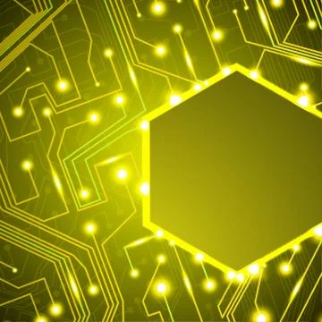 Circuit board background, technology illustration Stock-Illustration